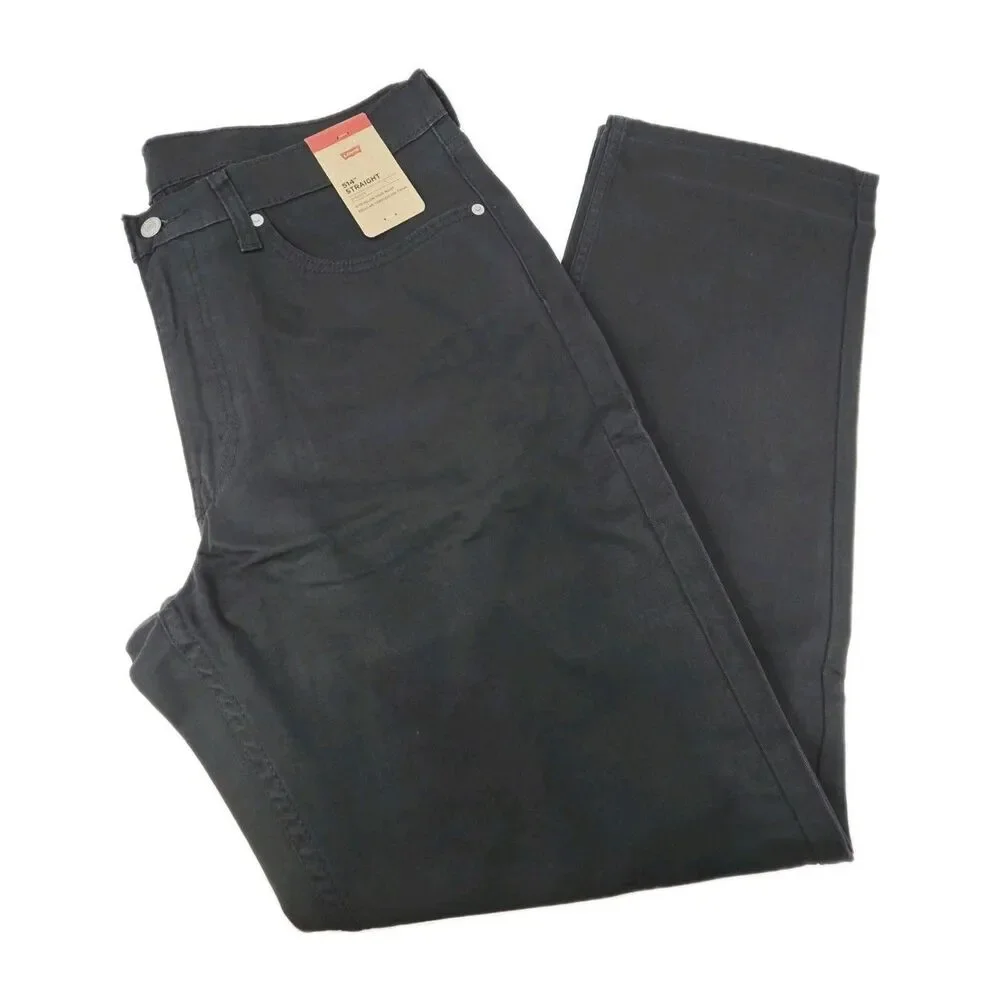 Levi's Men's 514 Straight Fit Cotton Twill Pant Dark Gray Stretch Size 36x29